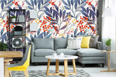 Vibrant Botanical Leaves  Wallpaper